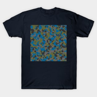 Olive Blue Camouflage T-Shirt